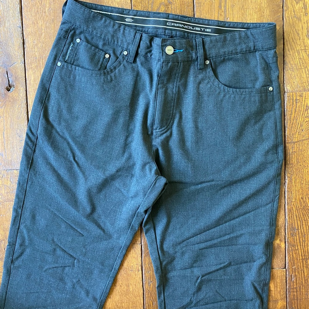 Carnoustie Dark Heathered Gray Golf Pants 34/32